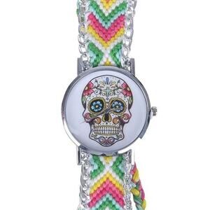 Woven Wristwatch | Sugar Skull